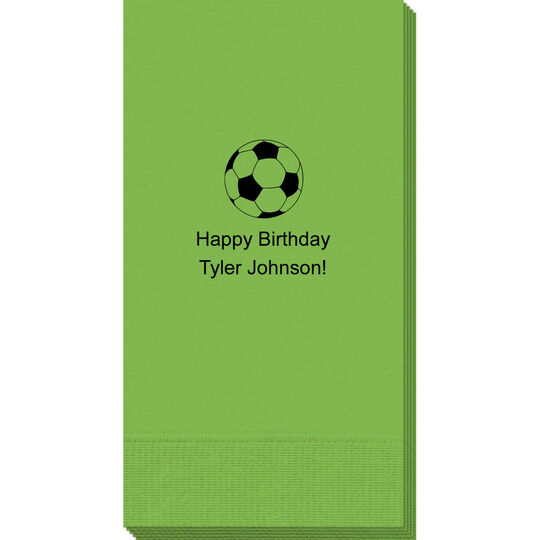 Soccer Ball Guest Towels